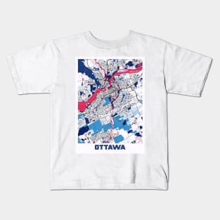 Ottawa - Ontario MilkTea City Map Kids T-Shirt